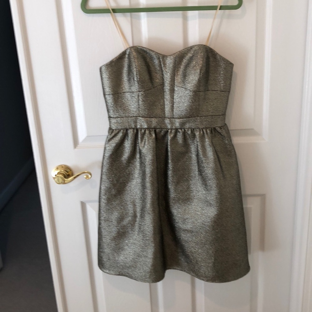 Aidan dress metallic color size 8
